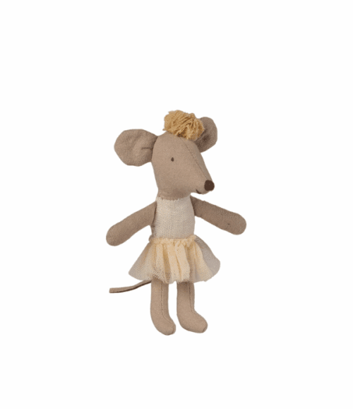 Maileg Ballerinamus Lillasyster – Off White