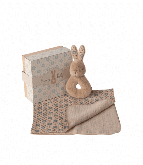 Maileg Kanin Skallra Set Cream Peach