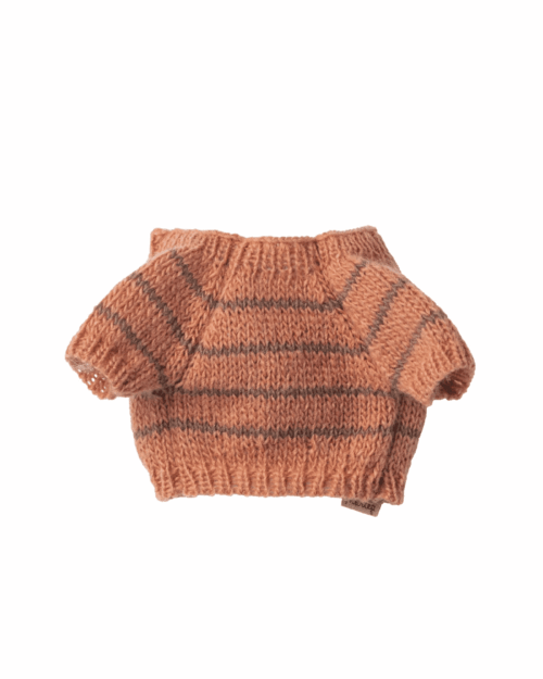Maileg stickad tröja till valp – Coral | Puppy supply Small