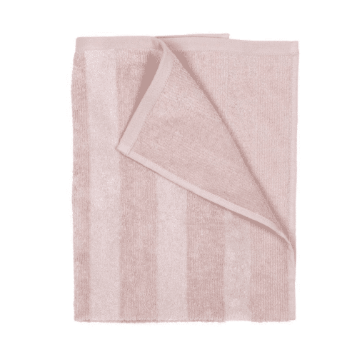 Frottéhandduk Randig Rosa