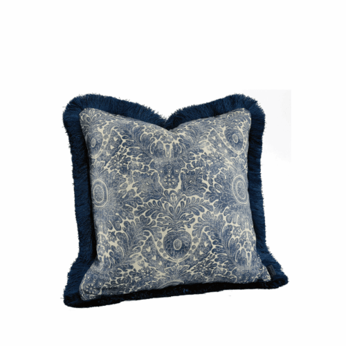 Artwood MEDINA FLOWER Kuddfodral – Indigo med Frans