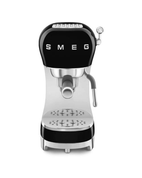 Smeg Manuell espressomaskin | Svart Högblank 50's Style