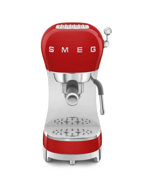 Smeg Manuell espressomaskin | Röd Högblank 50's Style