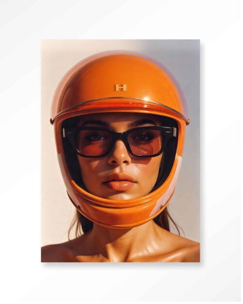 Tavla Hermes Helmet Glas 100x150 cm