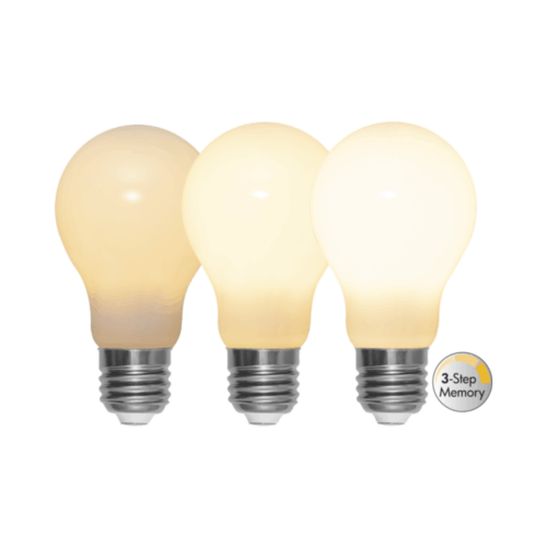 Star Trading LED-lampa E27 A60 Opaque Fil RA90 3step memo