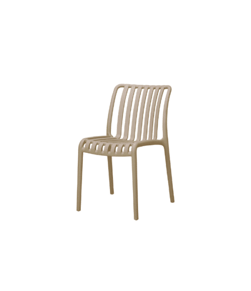 Ravello stol i återvunnen plast – Beige
