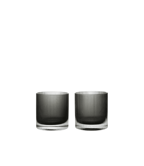 Ripple Tumbler Glas Smoked Grey 2-pack