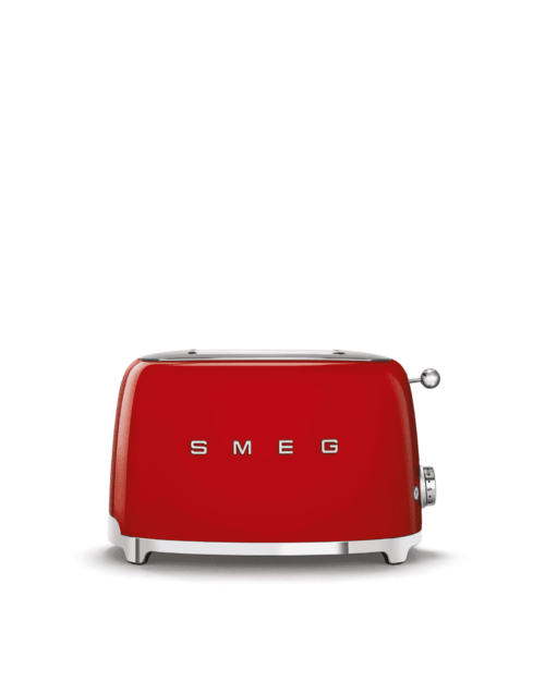 Smeg Brödrost 2 skivor Röd Högblank