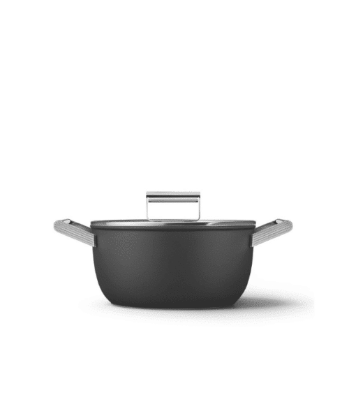 Smeg Keramisk Gryta 24 cm Non-Stick | Svart