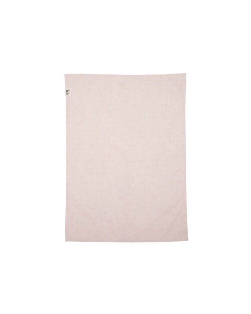 Vide kökshandduk ljusrosa 50x70 cm – återvunnen kökstextil med linnekänsla