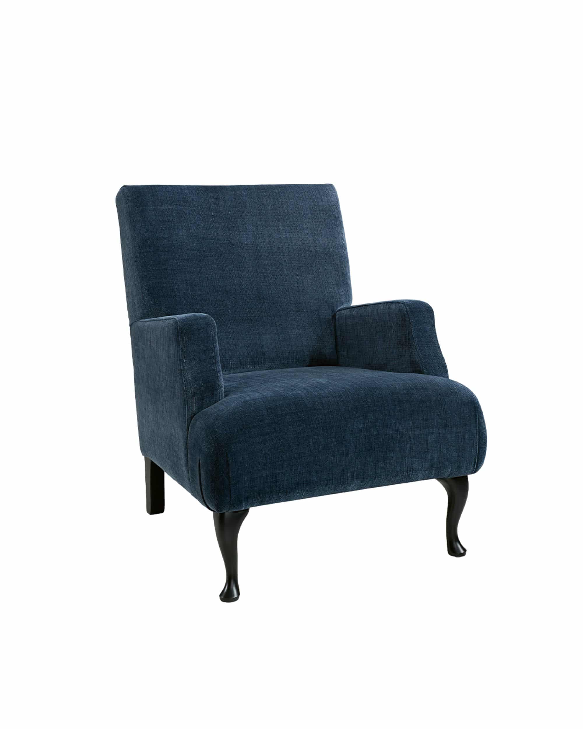 Artwood Langford tygfåtölj Gabby blue