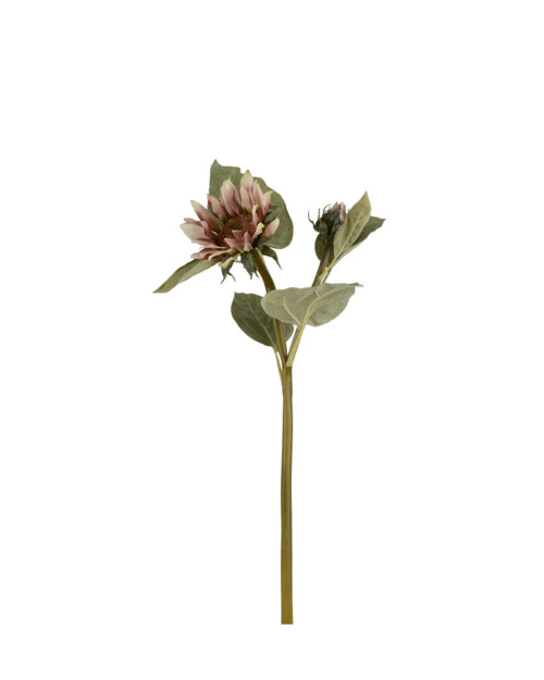 Konstgjord rosa Solros 74 cm